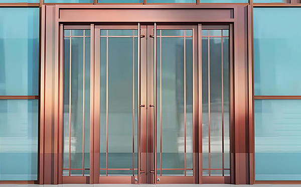 通渭玻璃地弹门