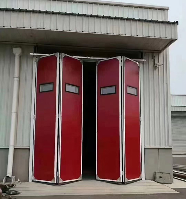 通渭工业折叠门在大型装配车间出入口的应用实例